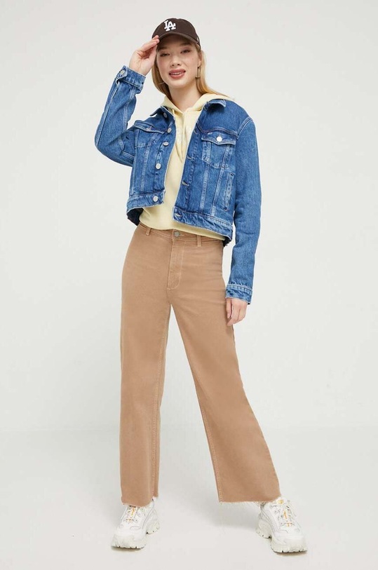 Tommy Jeans bluza DW0DW16141 żółty AW23