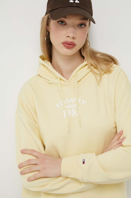 Tommy Jeans bluza żółty DW0DW16141