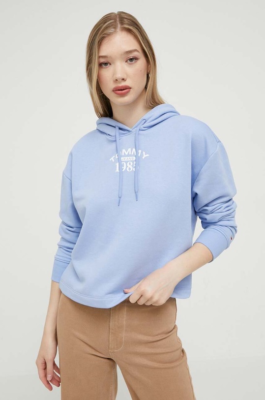 Tommy Jeans bluza niebieski DW0DW16141