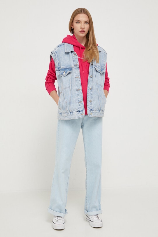 Dukserica Tommy Jeans DW0DW15649 roza AW23