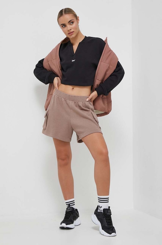 Бавовняна кофта Reebok Classic 100036355 чорний AW23