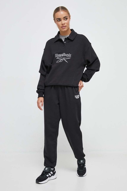 Reebok Classic bluza bawełniana 100073055 czarny AW23