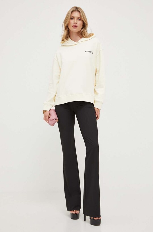 Pinko bluza bawełniana 101767.A13L beżowy AW23