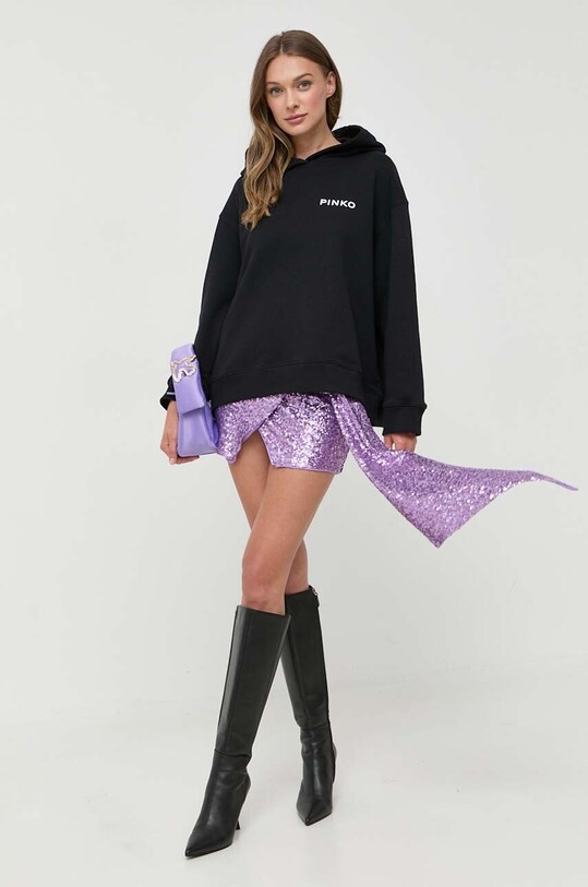 Pinko bluza bawełniana 101767.A13L czarny AW23