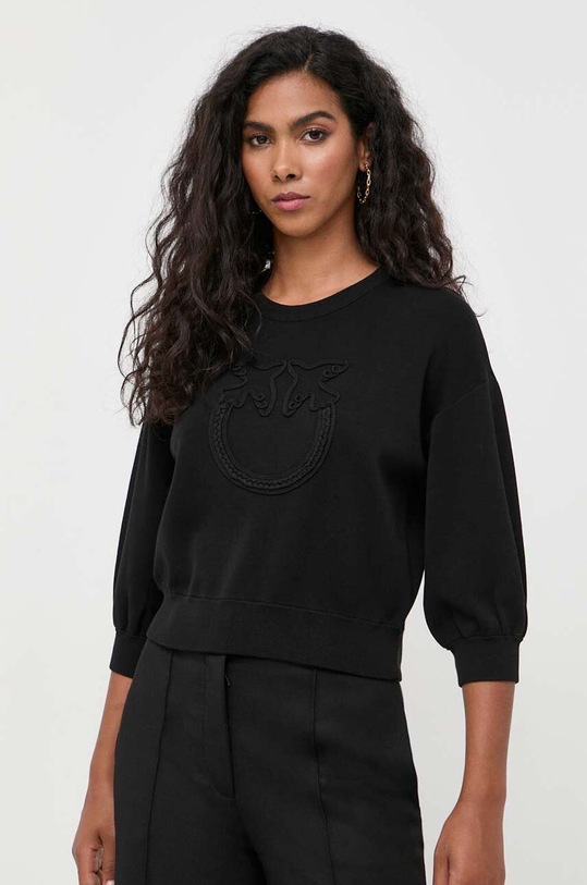 Pinko felső sima fekete 101566.A115