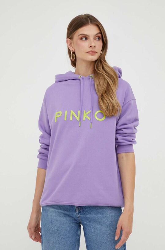 Pinko bluza bawełniana fioletowy 101685.A163
