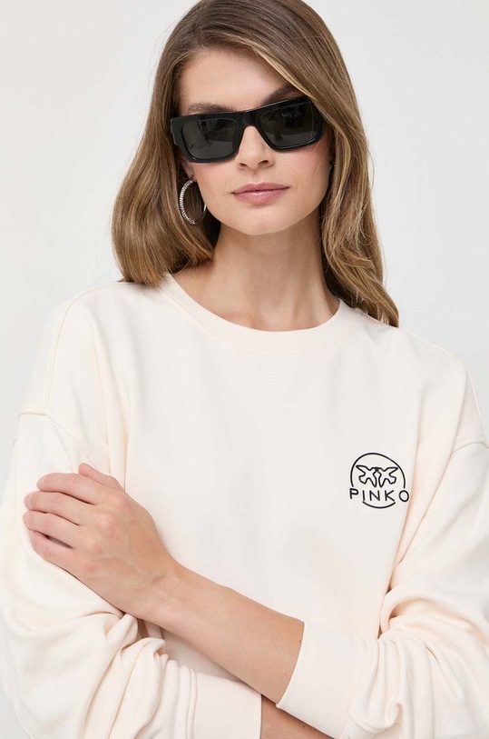 Pinko bluza bawełniana beżowy 101831.A162