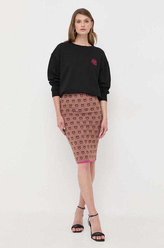 Pinko bluza bawełniana 101831.A162 czarny AW23