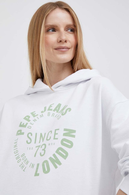 Pepe Jeans bluza bawełniana ALEXANDRA biały PL581358.800