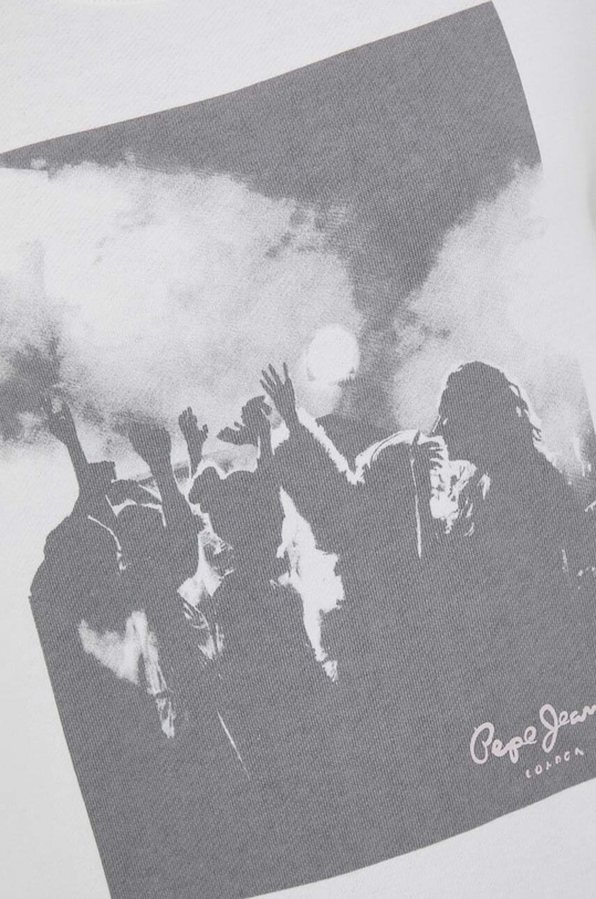 Pepe Jeans pamut melegítőfelső PL581363.808 bézs