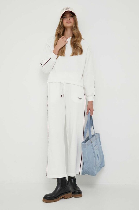 Pepe Jeans hanorac de bumbac Bibi PL581365.808 bej AW23