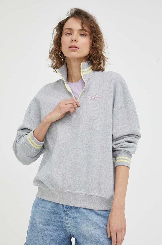 Levi's bluza bawełniana aplikacja szary A4935.0007