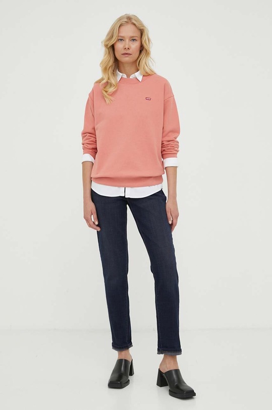 Levi's bluza bawełniana 24688.0083 pomarańczowy AW23