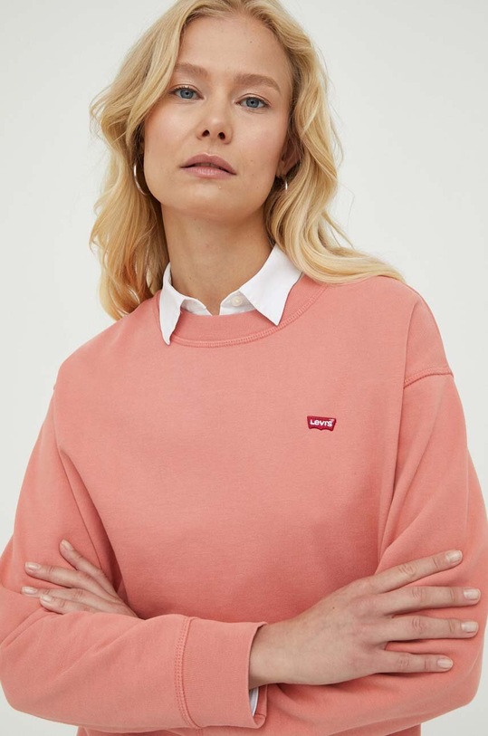 Levi's bluza bawełniana pomarańczowy 24688.0083