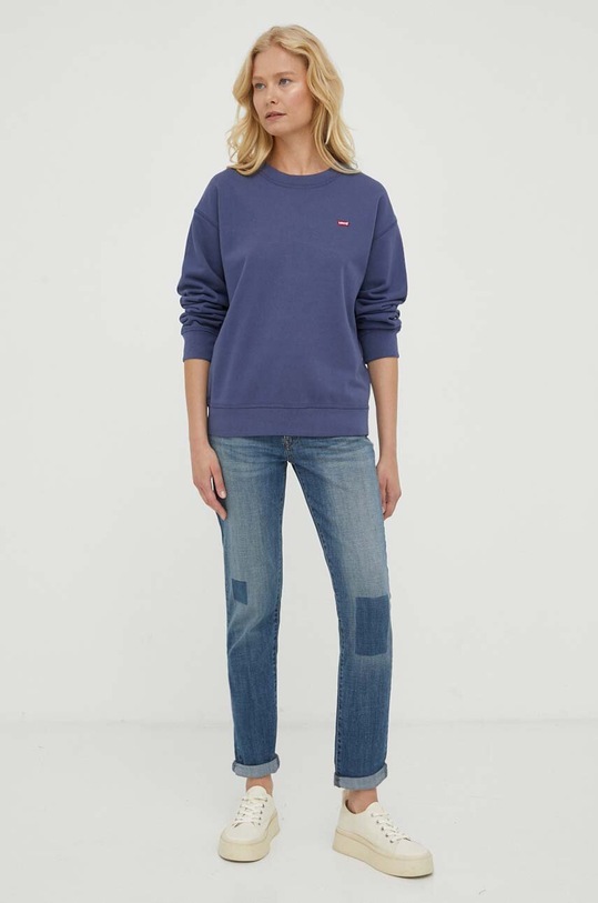 Levi's bluza bawełniana 24688.0098 granatowy AW23