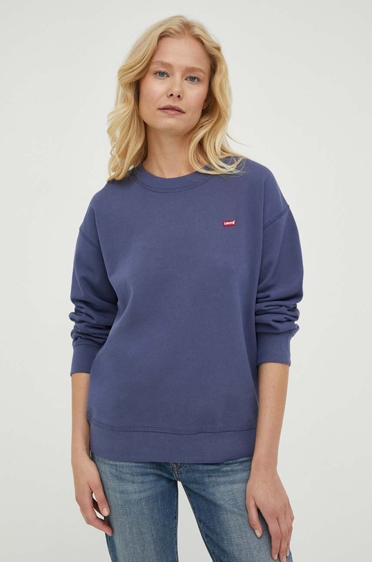 Levi's bluza bawełniana granatowy 24688.0098