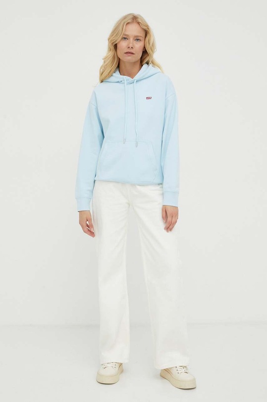 Levi's pamut melegítőfelső 24693.0049 kék AW23