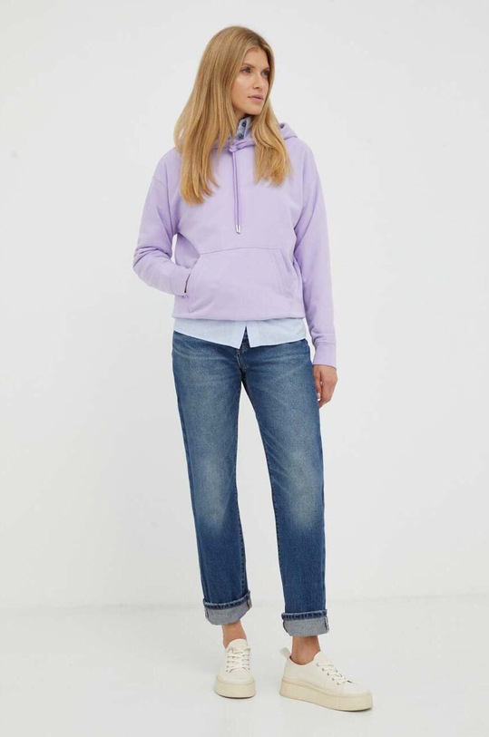 Levi's bluza bawełniana 24693.0050 fioletowy AW23