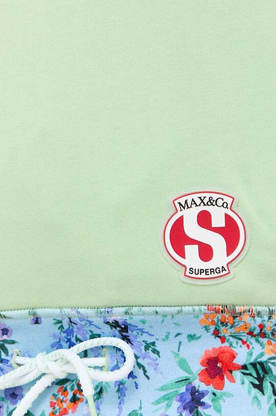 MAX&Co. bluza bawełniana Supermax x Superga C9240123 zielony