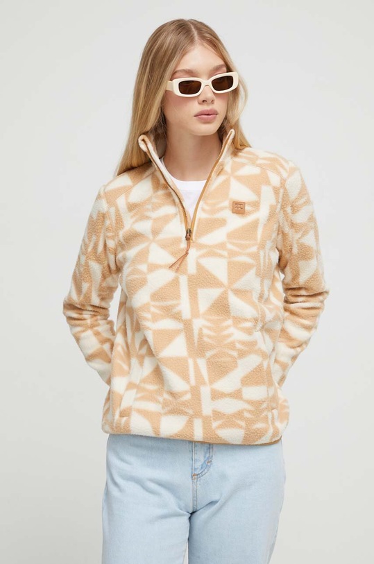 Billabong bluza sportowa Boundary bez kaptura beżowy ABJFT00287