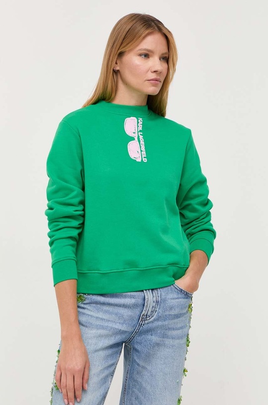 Odzież Karl Lagerfeld bluza 235W1817 zielony
