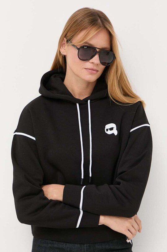Karl Lagerfeld bluza imprimeu negru 235W1816