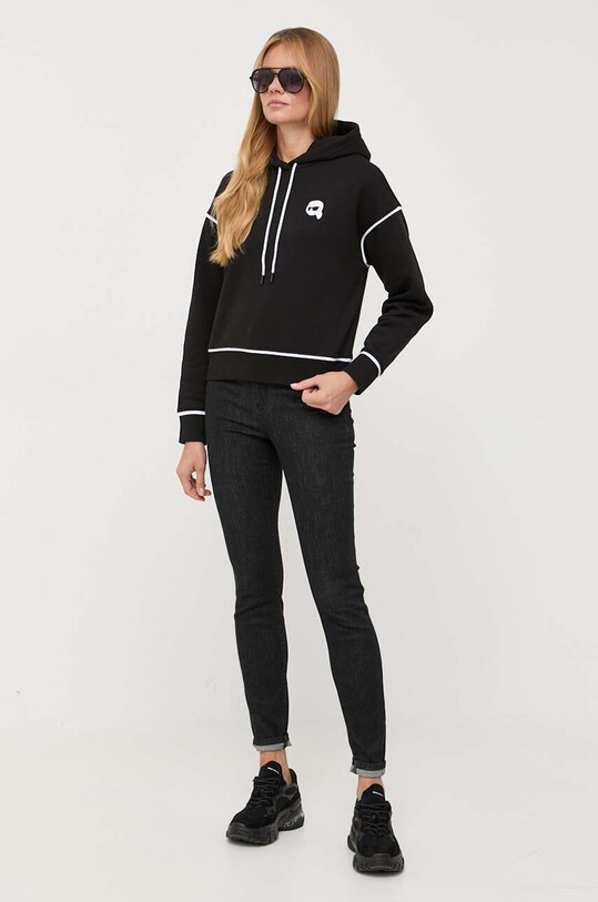 Karl Lagerfeld bluza 235W1816 negru AW23