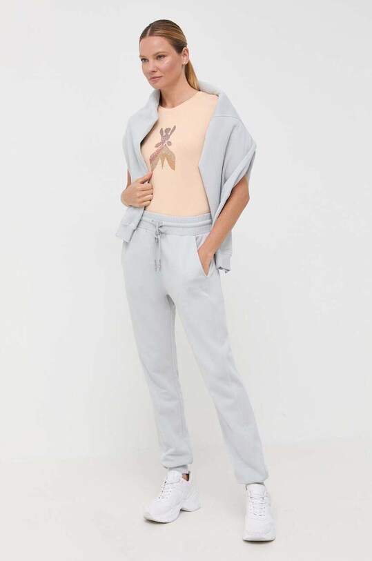 Βαμβακερή μπλούζα Patrizia Pepe 8M1502.J096 γκρί AW23