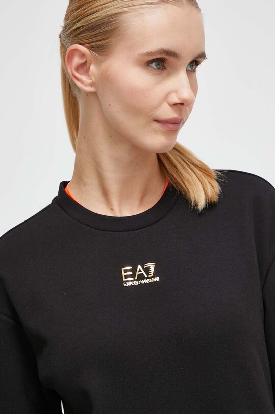 Μπλούζα EA7 Emporio Armani μαύρο 6RTM23.TJQLZ