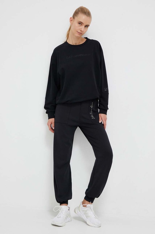 Mikina EA7 Emporio Armani 6RTM06.TJCQZ čierna AW23