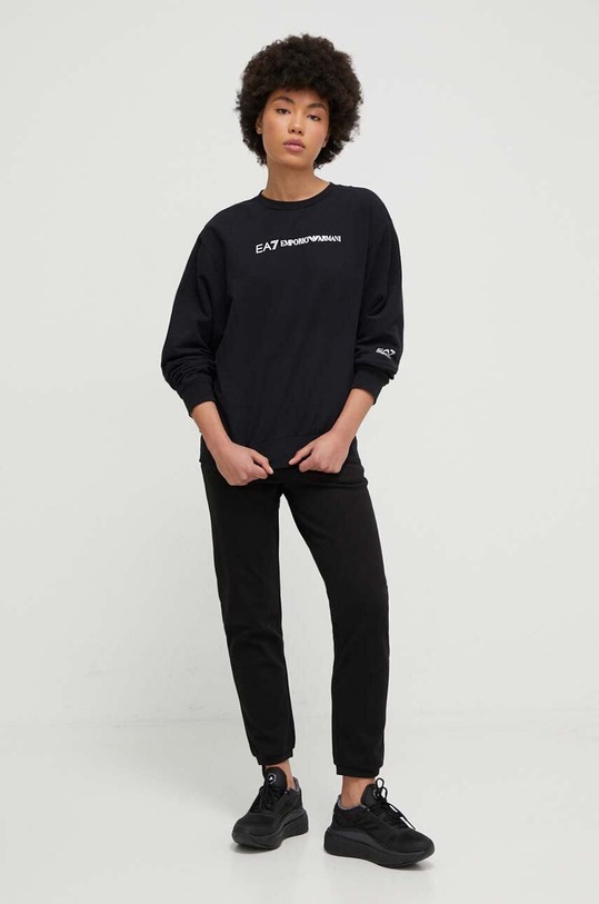 Dukserica EA7 Emporio Armani 6RTM06.TJCQZ crna AW23