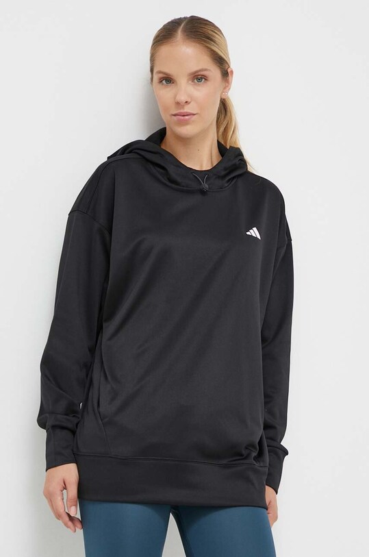 Тренувальна кофта adidas Performance з капюшоном чорний IM2686