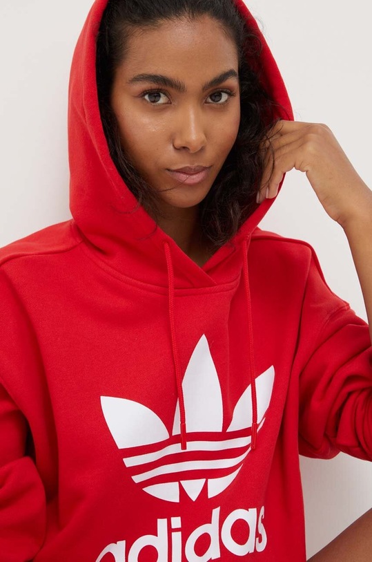 Bavlnená mikina adidas Originals červená IK6470
