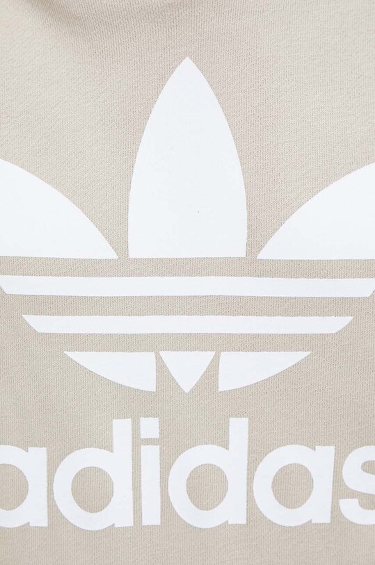 Бавовняна кофта adidas Originals IK6471 бежевий