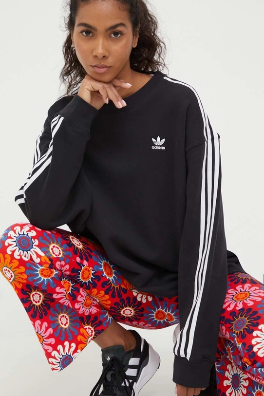 Bavlnená mikina adidas Originals IK6605 čierna AW23