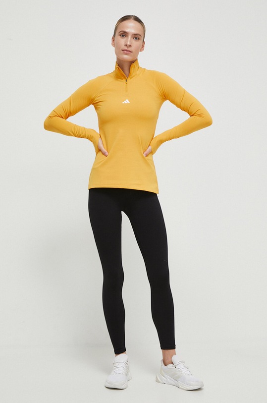 Φούτερ προπόνησης adidas Performance Techfit COLD.RDY IL1083 κίτρινο AW23