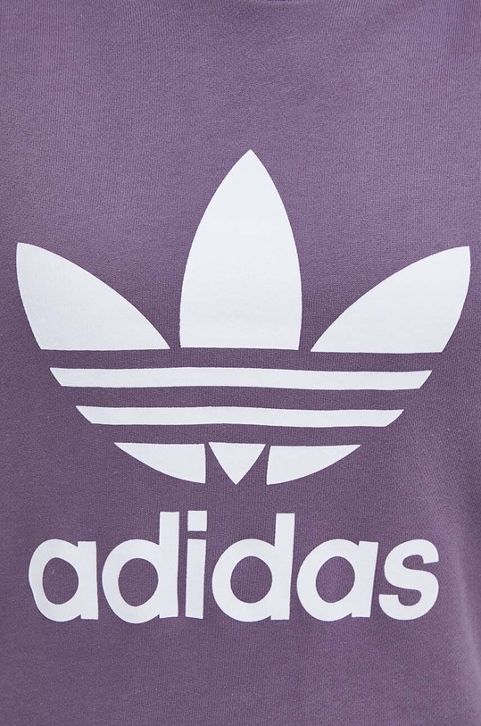 Pamučna dukserica adidas Originals IL3873 ljubičasta