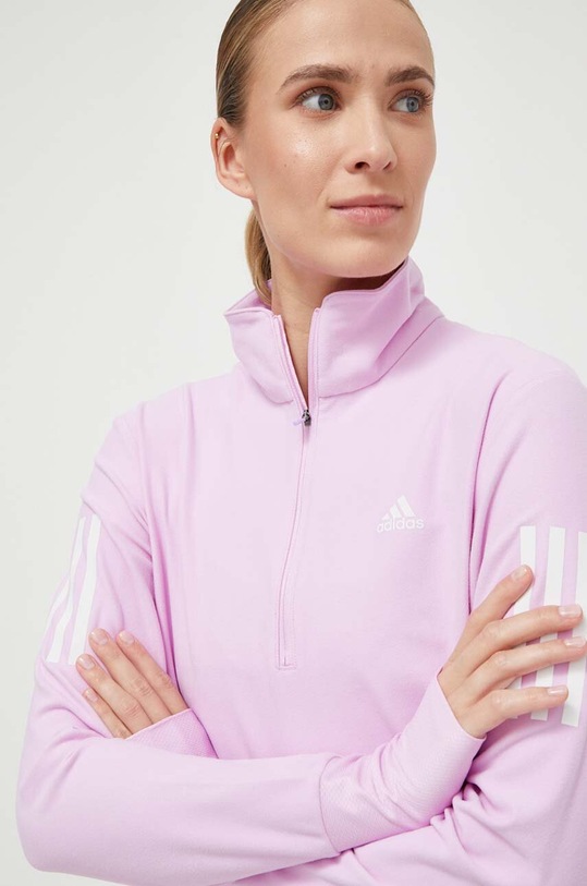 Bežecká mikina adidas Performance Own the Run ružová IL4119