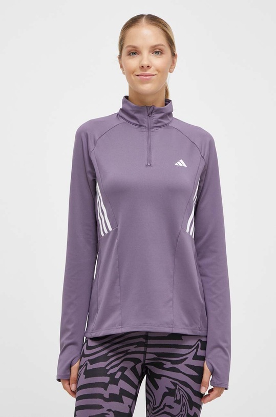 Tréninková mikina adidas Performance Hyperglam bez kapuce fialová IL6981