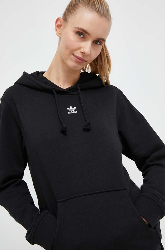 Μπλούζα adidas Originals με κουκούλα μαύρο IA6420