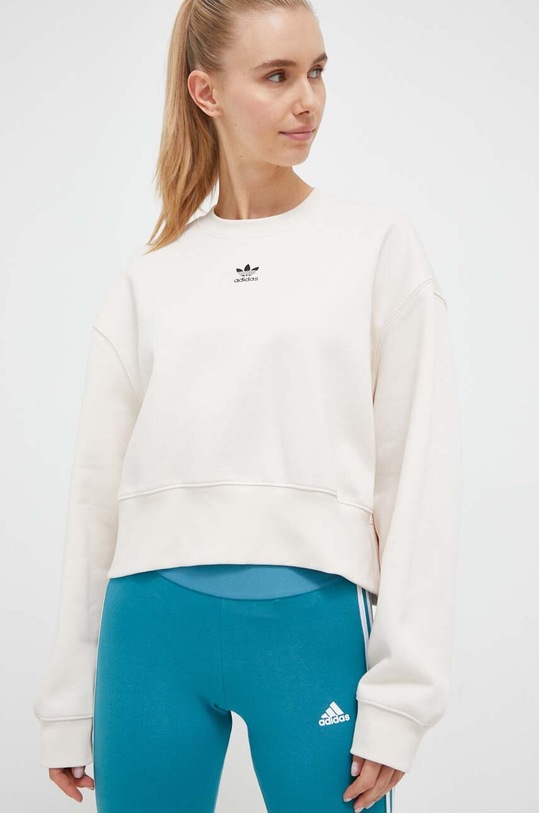Mikina adidas Originals béžová IA6502