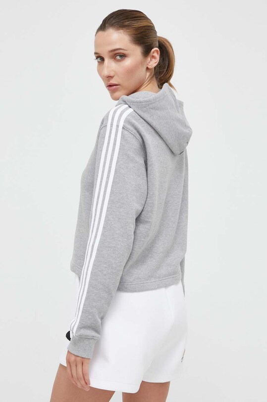 Одяг Бавовняна кофта adidas IC9910 сірий