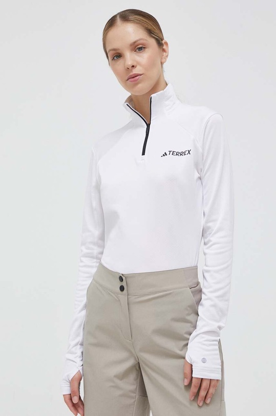 Sportovní mikina adidas TERREX Multi bez kapuce bílá HN5468