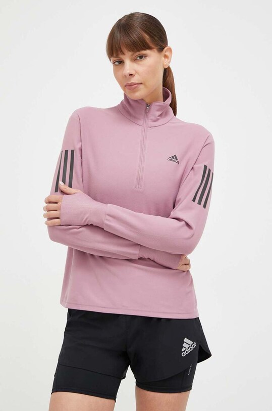 Φούτερ για τζόκινγκ adidas Performance Own the Run ροζ HZ2556