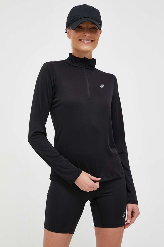 Majica dugih rukava za trčanje Asics Core crna 2012C328.001
