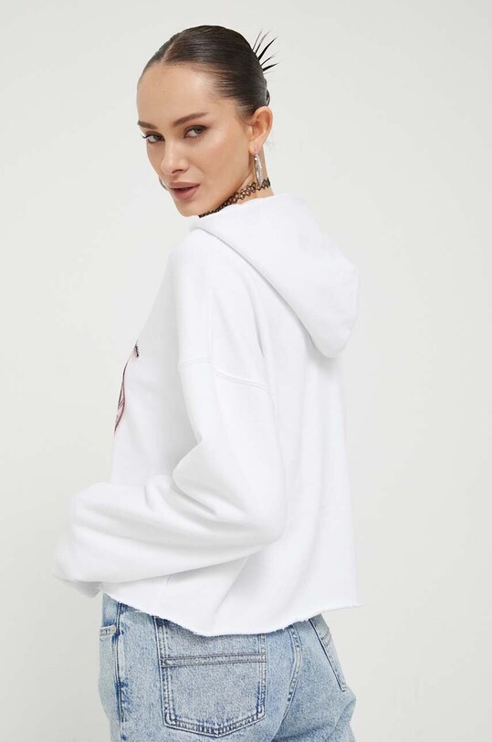 Dukserica Guess Originals W3YQ17KBRL1 bijela AW23