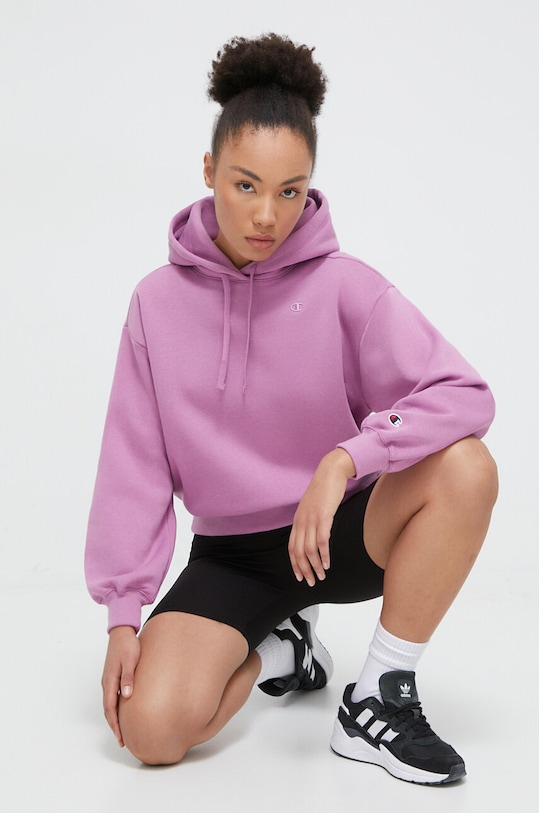Champion bluza z kapturem różowy 116678