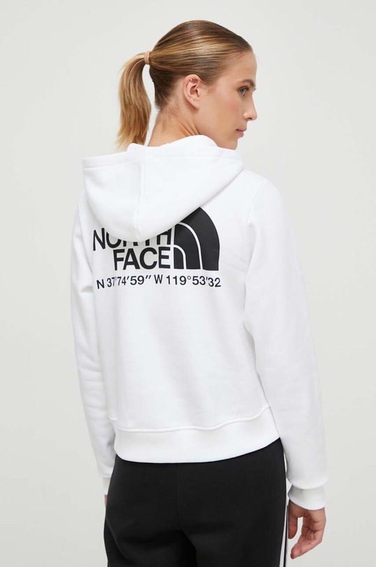 Ρούχα Βαμβακερή μπλούζα The North Face NF0A8543FN41 λευκό