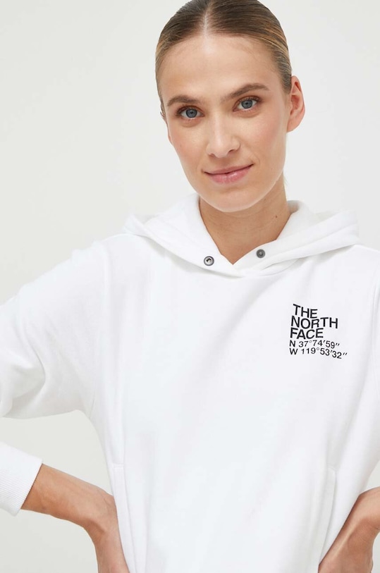 Βαμβακερή μπλούζα The North Face λευκό NF0A8543FN41