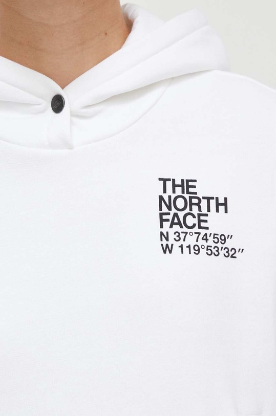 Βαμβακερή μπλούζα The North Face NF0A8543FN41 λευκό